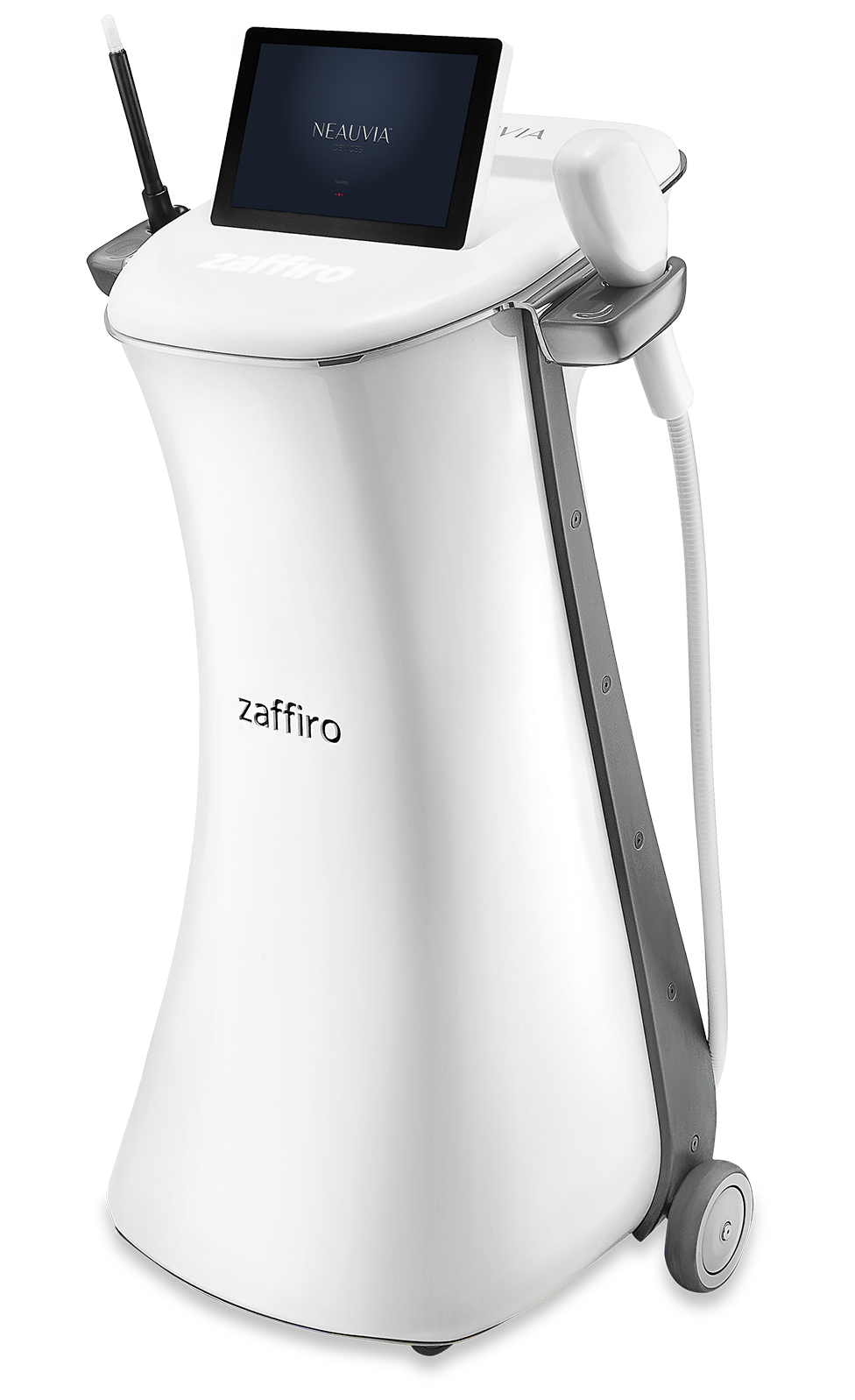 ZAFFIRO ist ein innovatives Medizinprodukt, das Hydro-Peeling und Infrarotthermolifting kombiniert, um die Haut zu straffen und zu festigen.