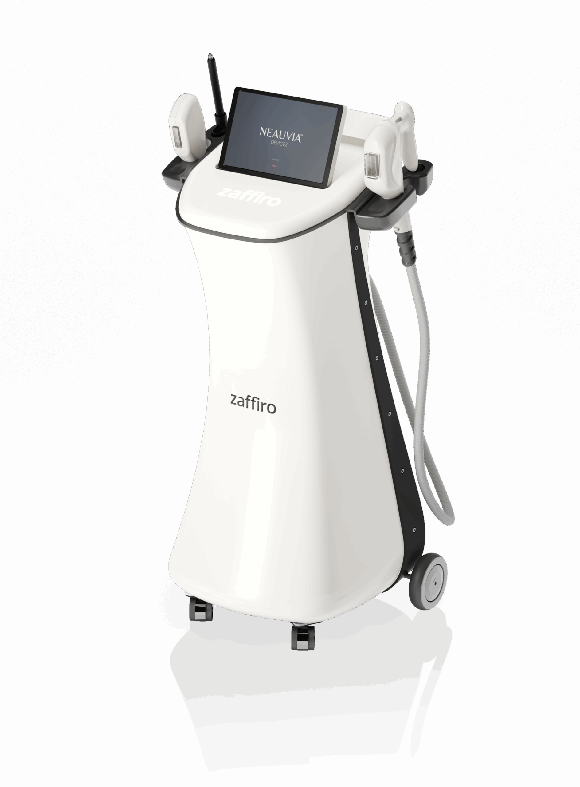 ZAFFIRO ist ein innovatives Medizinprodukt, das Hydro-Peeling und Infrarotthermolifting kombiniert, um die Haut zu straffen und zu festigen.